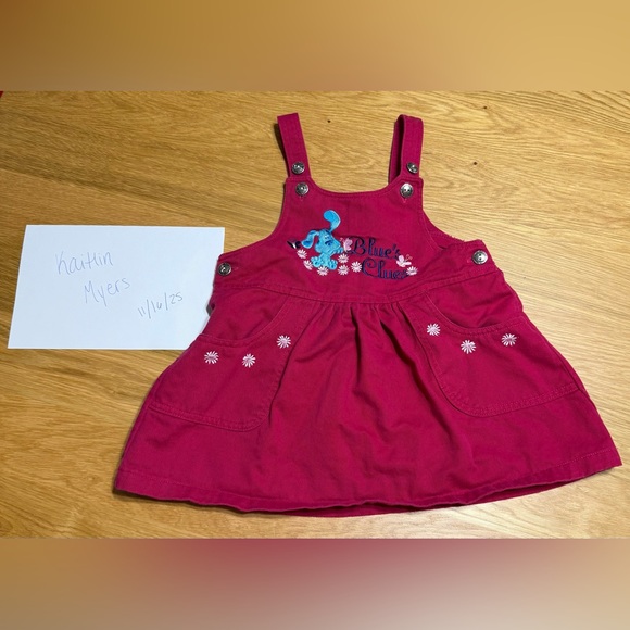 2000 Vintage Blues Clues Toddler Dress